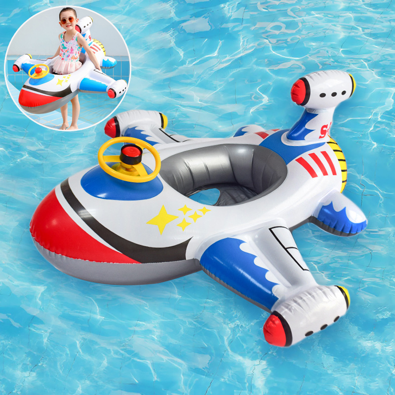 Baby Products For Summer - Baby Swimming Circle Airplane Float Pool