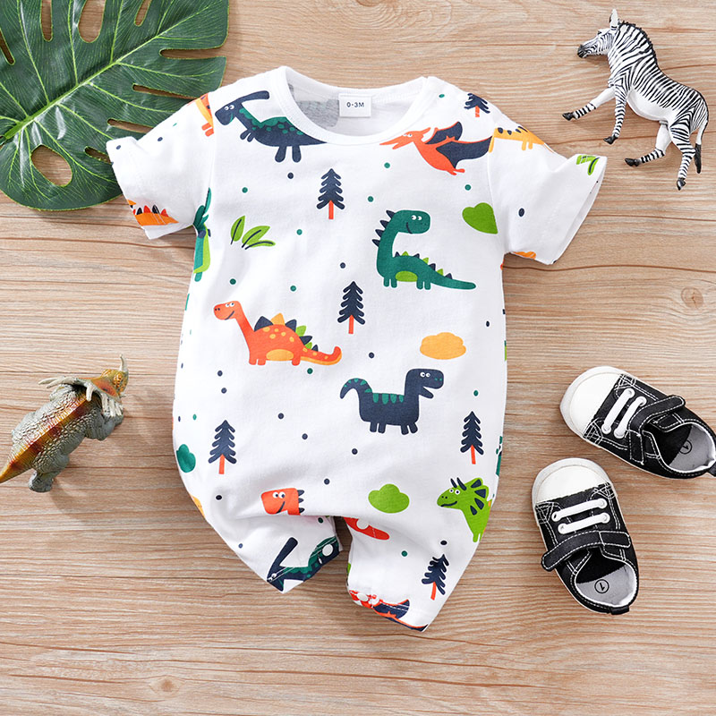 Baby Products Sale - Newborn Clothes Cute Cartoon Dinosaur Full