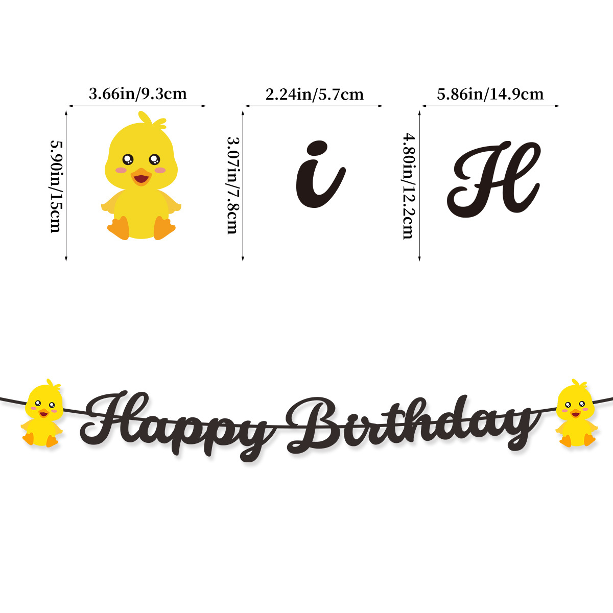 Cute Swim Duck Theme Happy Bir - Baby Products For Summer ulasan dan harga