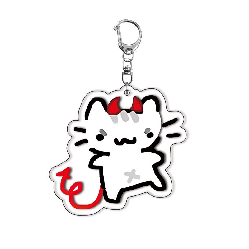 Cat Kitten Keychain Acrylic Lo - Baby Products With Zinc ulasan dan harga