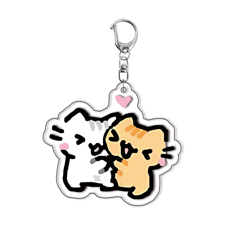 Cat Kitten Keychain Acrylic Lo - Baby Products With Zinc ulasan dan harga
